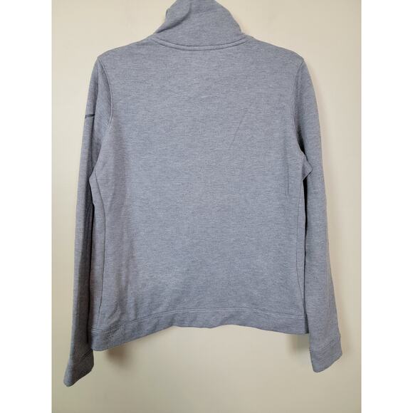 Nike Dri-Fit Athletic Pullover Sweatshirt Women's Medium Gray Funnel Neck - Picture 6 of 7
